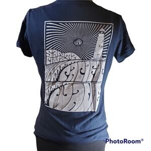 Pacific Wave | Navy Santa Cruz T-shirt with Lighthouse | Size XL